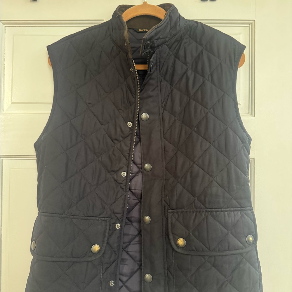 Barbour Quilted Vest Navy | Men’s Small | Classic Liddesdale Style